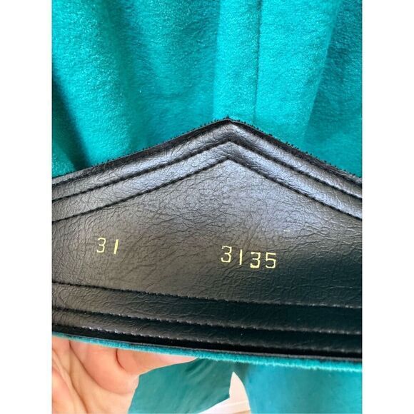 Around Town women’s M vintage 70s emerald green dress with matching belt - Picture 5 of 8